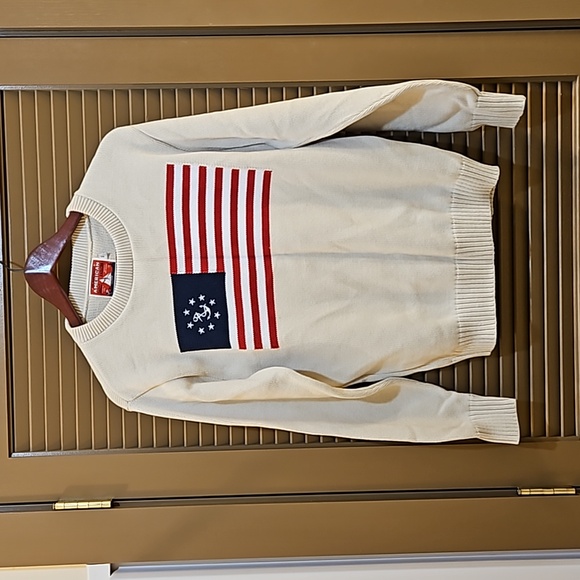 NWOT Kiel James Patrick American Yacht Sweater Cream XS - Picture 2 of 11